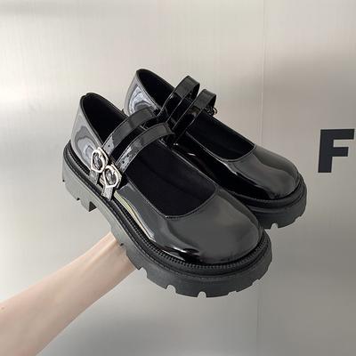 Туфли Queen Fan 2025 на платформе с пряжкой Mary Jane, новые женские туфли в стиле ретро для студентов jk, маленькие кожаные туфли, одинарные туфли