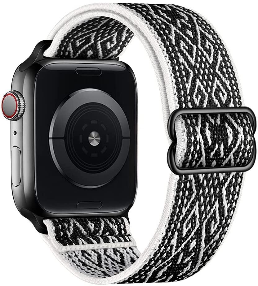 Эластичная петля Solo Loop, совместимая с ремешками Apple Watch 44 мм, 42 мм, 40 мм, 38 мм, регулируемый эластичный спортивный нейлоновый ремешок для серии iWatch