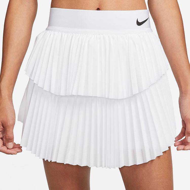 Nike Court Dri-FIT Slam Solid Pleated Tennis Comfortable Sports Skirt Women Skirts White DA4727-100