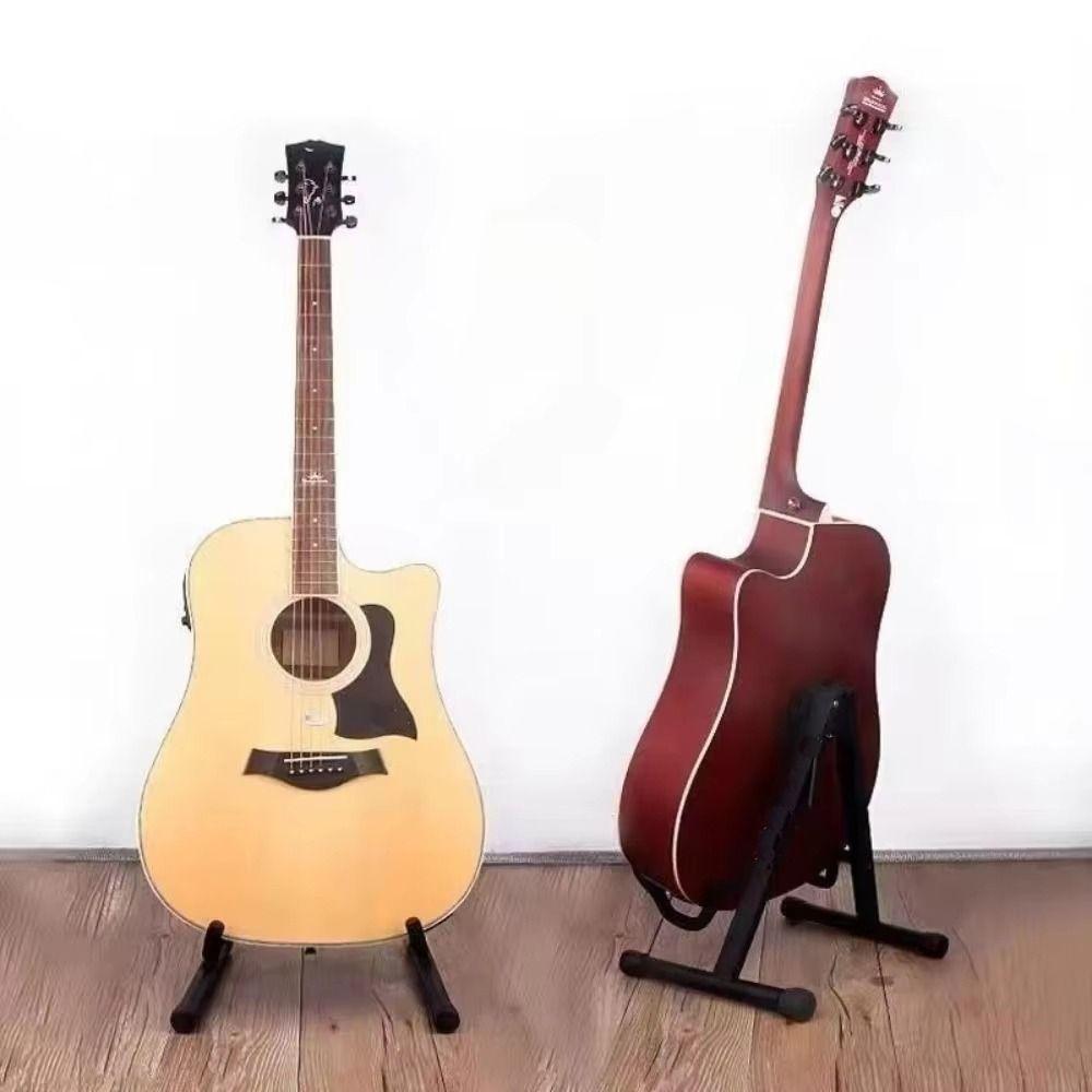 Non-slip Vertical Guitar Rack Folding Guitar Holder Instrument Display Stand  Acoustic Guitar