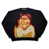 Y2K хип-хоп мужской и женский уличный ретро аниме вязаный свитер-пуловер
