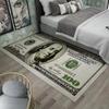 Floor Mat New USA Dollar Bedroom Living Room Hallway Long Strip 3D Carpet Anti-slip Soft Area Rug Home Decoration