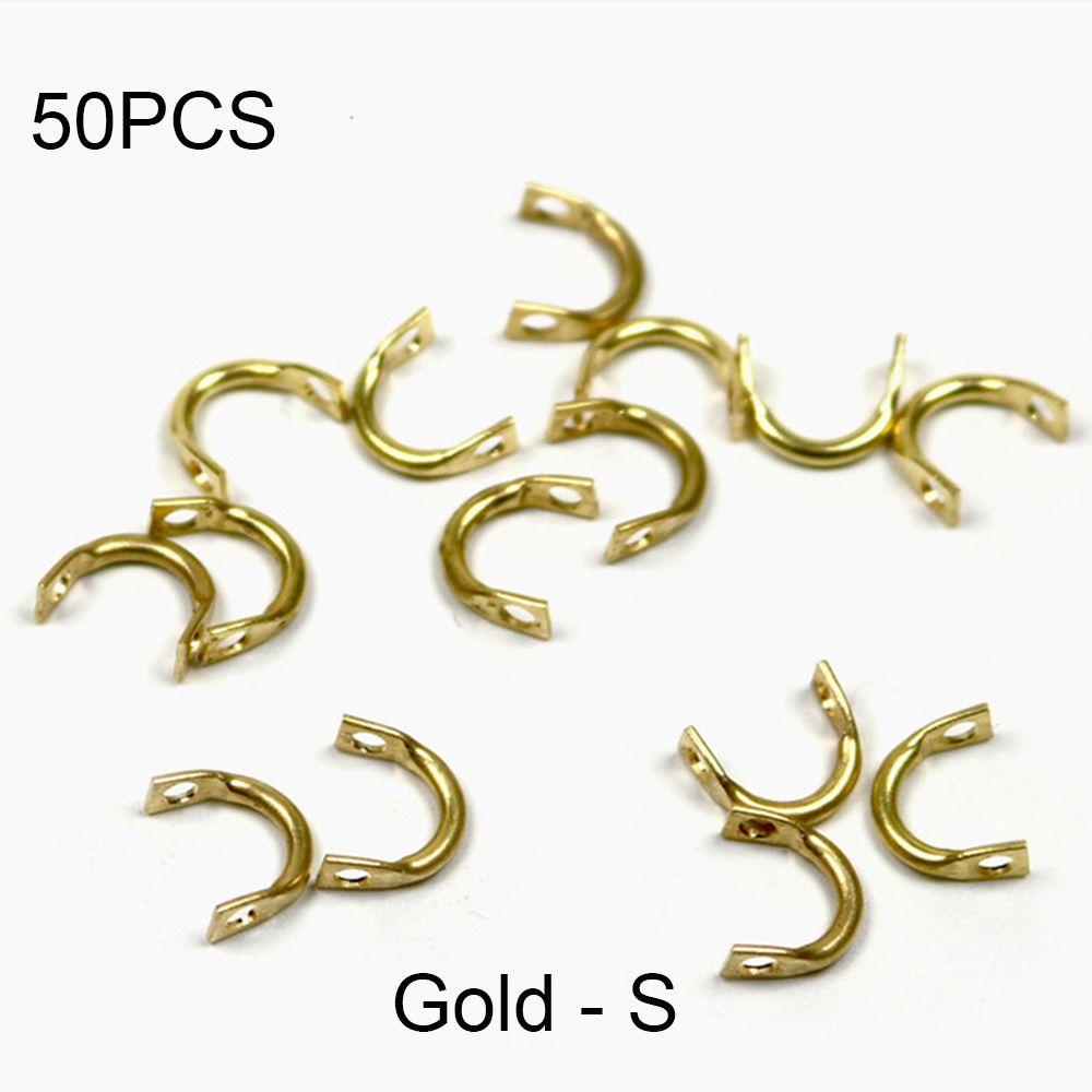 50PCS Hot Durable Sliver/Gold Spinner Easy-Spin Clevises Easy Spin Brass Fishing Lures Accessories