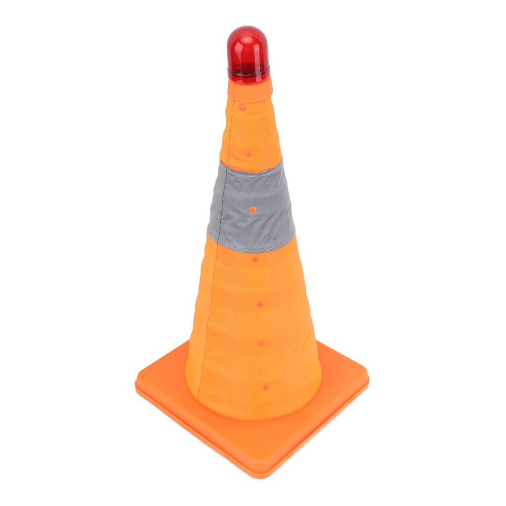 Предупреждающий фонарь Ночное видение Светоотражающий знак Подъемный конус дорожной безопасности для парковки 45 см Высота в растянутом виде