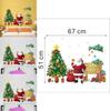 Christmas Wall Sticker Pvc Decorative Removable Santa Claus And Christmas Tree For Home Decor