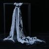 Корейский стиль шифоновый шелковый шарф-шаль с принтом для весны, лета и осени - женский аксессуар двойного назначения