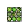 9Pcs/Set Plastic Christmas Balls with Gold Pattern Xmas Tree Ornaments  Accessories Gift