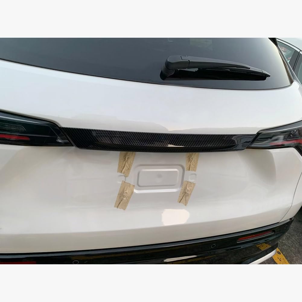 RUIQ Rear Emblem Garnish for the New Honda ZR-V, Chrome-plated Rear Emblem Cover, Specially Designed for the Honda ZRV (Black Carbon Fiber Finish)