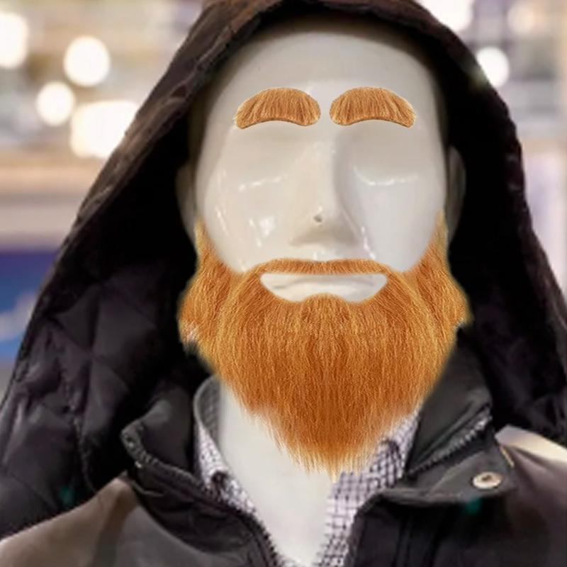 Набор искусственных бород, усов и бровей Ирландский Макияж Вечеринка Костюм Аксессуары для Хэллоуина Рождества Косплея