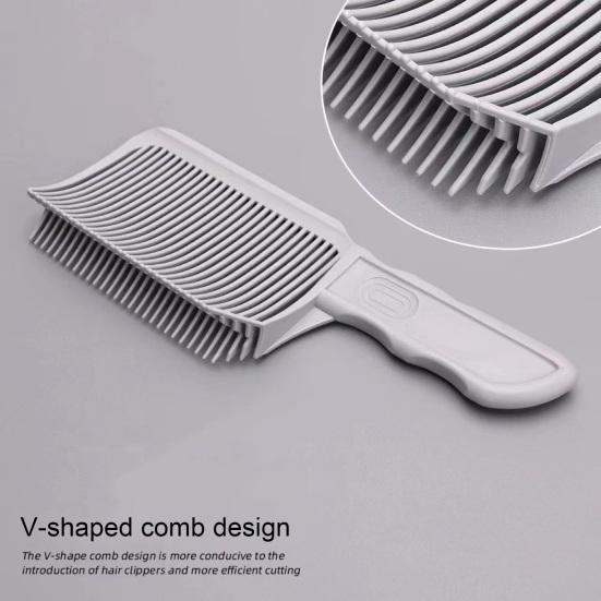 Barber Fade Comb Professional Hair Cutting Blending Clipper Comb Flat Top Comb Men Salon