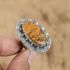 Birthday Gift For Her Natural Mariam Jasper Promise Ring Size 8.25 925 Silver