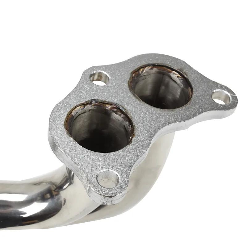 STAINLESS EXHAUST MANIFOLD 2-PIECES HEADER FOR 08-17 Subaru IMPREZA WRX/STI G3/G4 EJ25