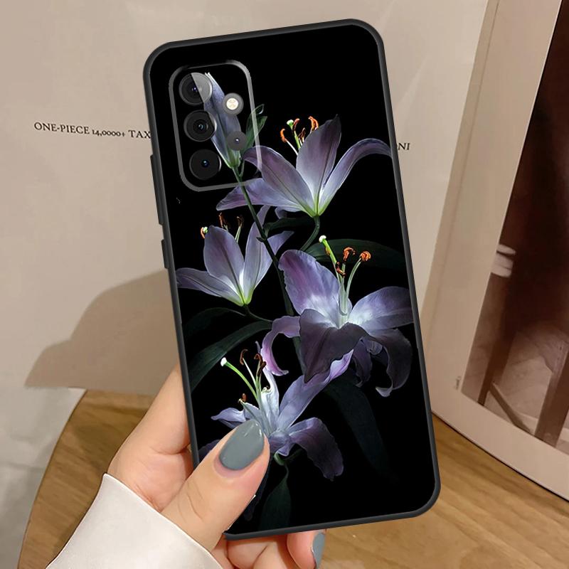 Цветная Цветочная Лилия Чехол Для Samsung Galaxy A15 A25 A35 A55 A52 A32 A12 A14 A34 A54 A51 A71 A53 A13 A33 Case
