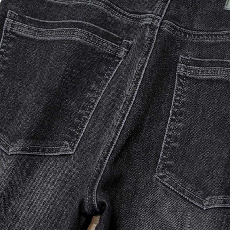 JEEP SPIRIT Men's Summer Slim-Fit Straight Stretch Jeans