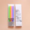 Rainbow Candle Gradient Color Long Pole Candle Birthday Cake Candle Slender Candle Birthday Candle