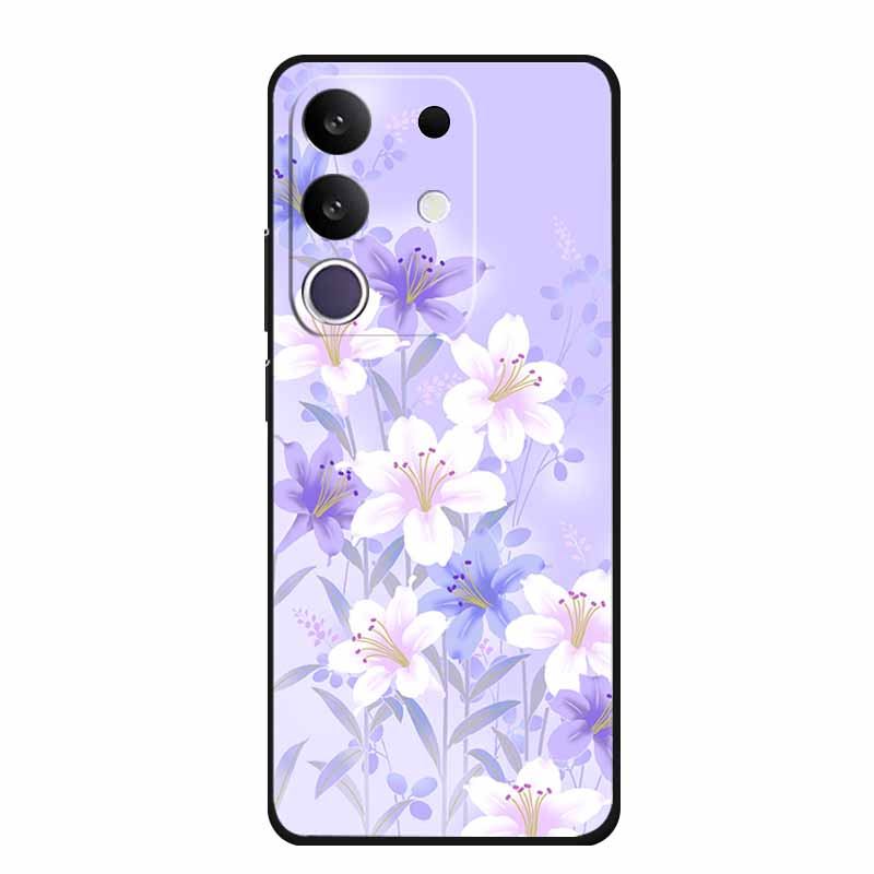 Чехол для телефона Vivo T4x 5G Y300T 2025 Чехол 6.72" Черный Силиконовый ТПУ Мягкая Задняя крышка Для Vivo Y29 4G Чехлы Y 29 Coque Funda Para