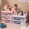 Large Capacity Desktop Cosmetic Storage Box with Drawers for Dorms