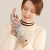 Women's Japanese Style Half-Finger Knit Gloves
