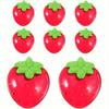 6pcs Strawberry Jewellery Box Candy Box Candy Jar Candy Container Valentine's Day Strawberry Container Cosmetic Candy Pill Jewellery Storage Container