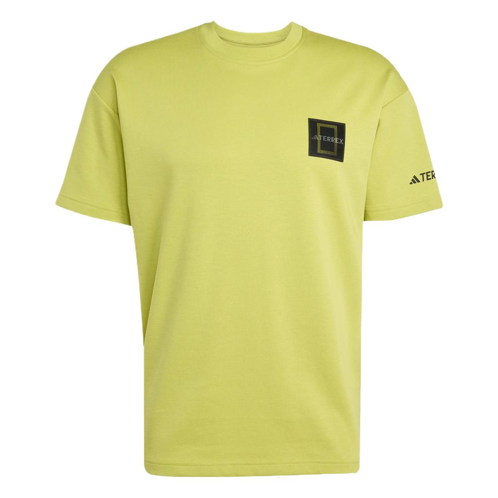 Adidas X National Geographic AEROREADY Tee With Back Print Comfortable Fashion Casual Short Sleeve T-Shirt Unisex Tops KC2351