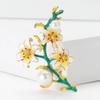 Fashion High-Grade Alloy Enamel Lily Bouquet Brooch Elegant Temperament Women'S Clothing Corsage Jewelry Pin