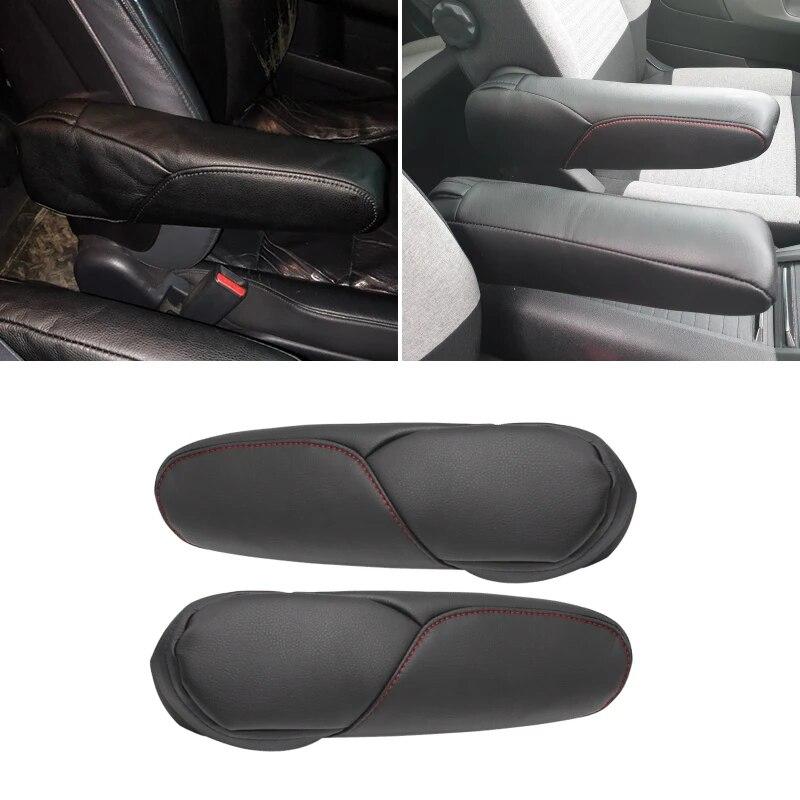 Чехол на подлокотник из искусственной кожи с губкой для Honda CRV CR-V 2007 2008 2009, накладка на ручку подлокотника бокового сиденья водителя и пассажира