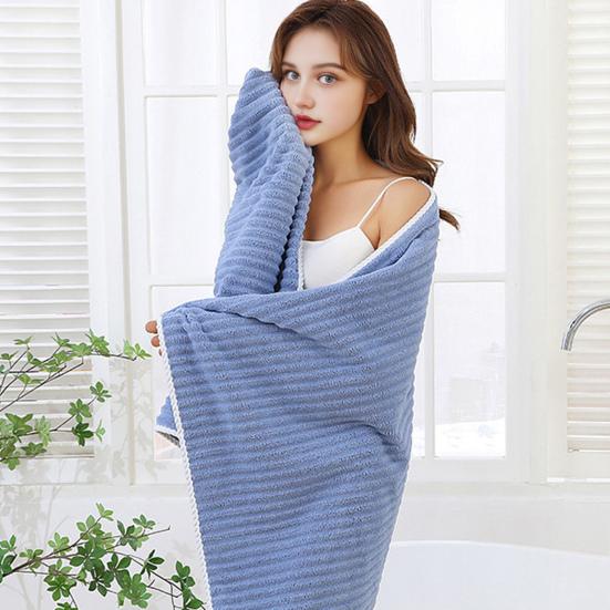 3Pcs/Set Absorbent Bath Towel Large Coral Velvet Bath Wrap Towel Hair Hat Set Lint-Free Shower Drying Wrap for Bathroom Gym Beach Travel