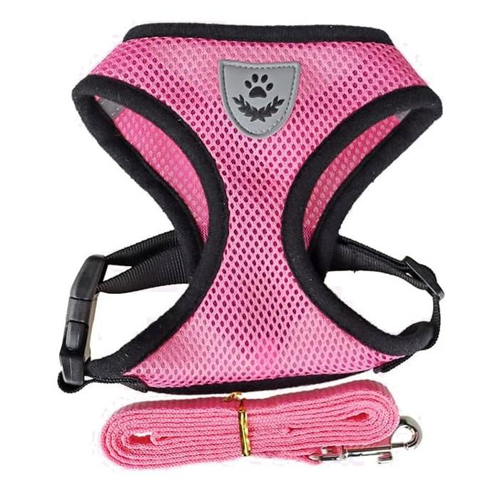 Lightweight, Pressure-Free, Breathable Harness for Dogs and Cats with Leash S