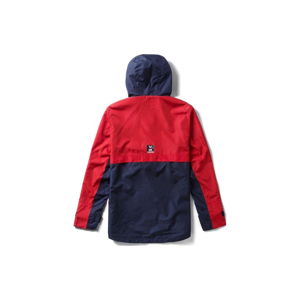 Vans Letter Long Sleeve Hooded Casual Sports Jacket Men Jackets Red VN0A3DFS4NH