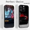 Суперкрутой спортивный автомобиль узор плаката Чехол для телефона Для iPhone 17 16 e 15 14 13 12 Plus Mini Pro Max Мягкий черный Ударопрочный Чехол