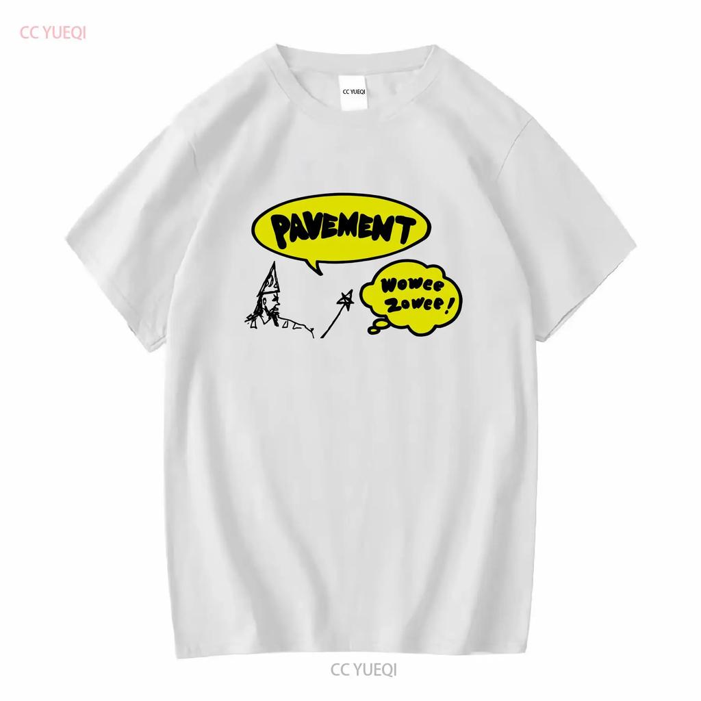 Т-shirt Pavement Wowee Zowee с длинным или коротким рукавом винтажная стирка дизайнерская одежда с принтом эластичная стильная повседневная для мужчин