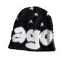 Pattern Letter Ago Knitted Beanie Cap Fashionable Breathable Hat Gifts Warm
