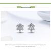 Европейские и американские рождественские серьги-снежинки из серебра S925, универсальные с покрытием из белого золота BSE009