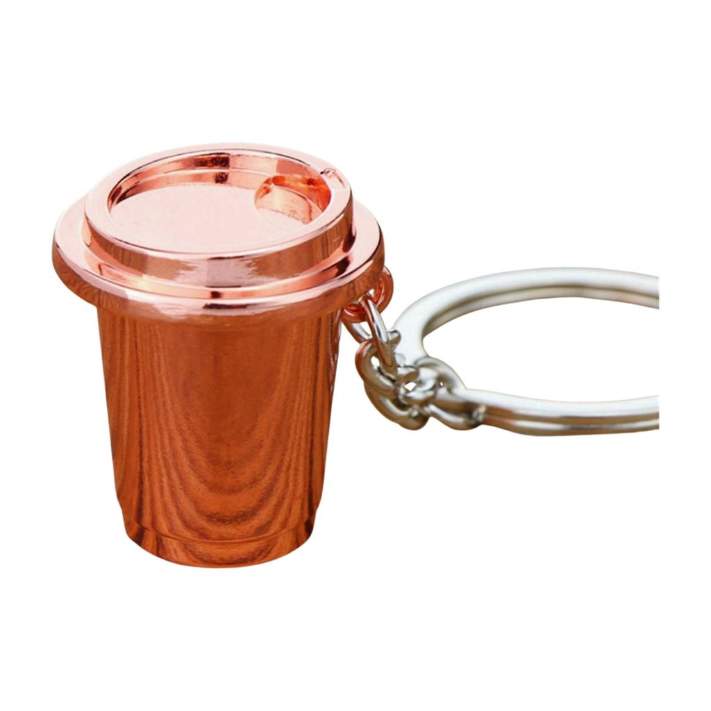 Кофейная культура Символический брелок-портафильтр Аксессуар для эспрессо-машины Подвеска для сумки Металлическая текстура Подходит для подарка