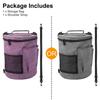 Knitting Tool Storage Bag Yarn Crochet Organizer Tote Bag Large Capacity Portable With Front Yarn Needles Hooks Pocket