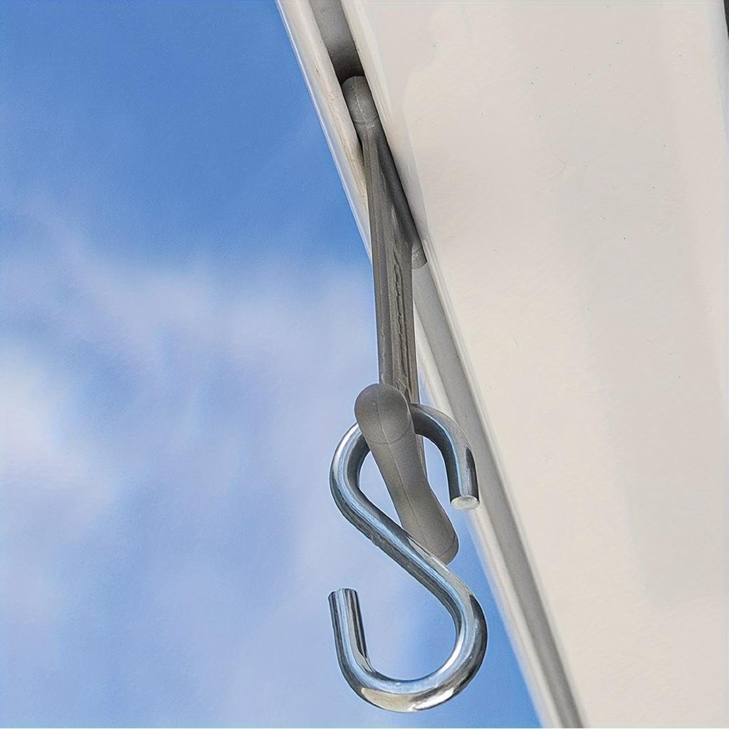 4/8/12/16Pcs S-Shaped Camping Awning Hooks Clips RV Tent Hangers Light Hangers For Caravan Camper Hooks Accessories Outdoor Supplies