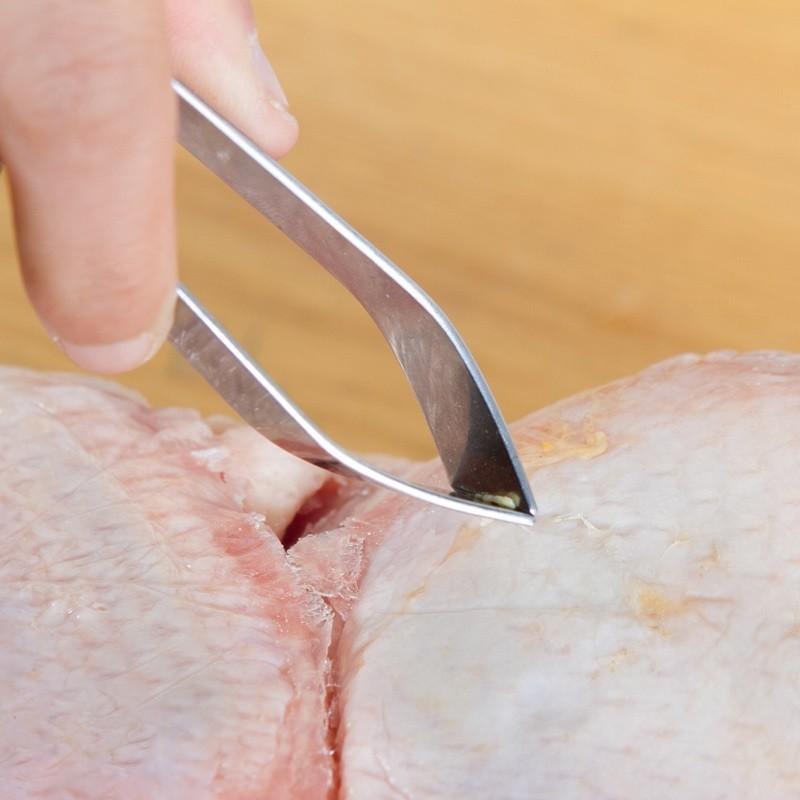 Stainless Steel Fish Bone Tweezers Kitchen Gadgets