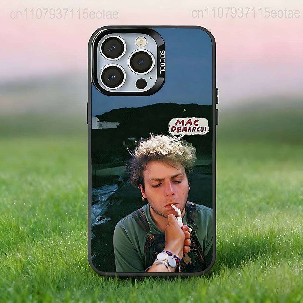 Чехол для телефона Mac D-DeMarco Singer для iPhone 17,16,15,14,13,12,11,Pro,XS,Max,Plus,Mini,SE4,E Черный Матовый Ударопрочный Чехол