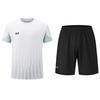 Under Armour Round Neck Pullover Short Sleeve Jersey Relaxed Fit Mid Waist Shorts Sports Set Unisex Sports Set 24500507-100+23500203-001