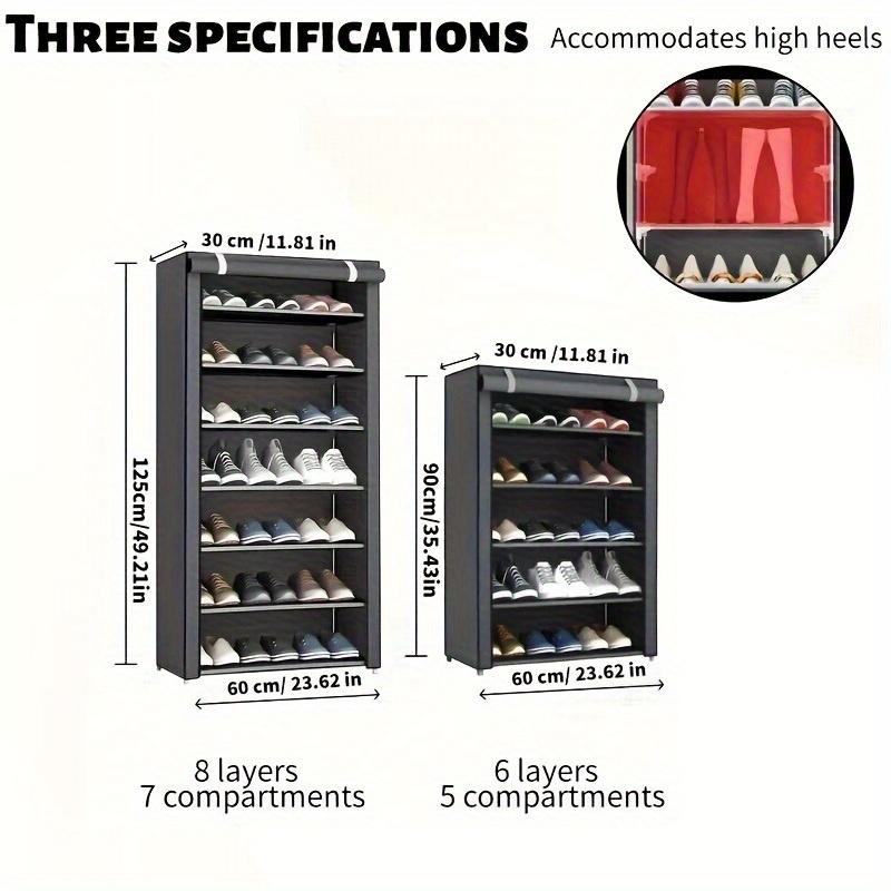 Dust-proof Shoe Cabinet Economical Multi-layer Steel Tube Assembly Dust-proof Shoe Cabinet | for Student Dormitories and Home Storage