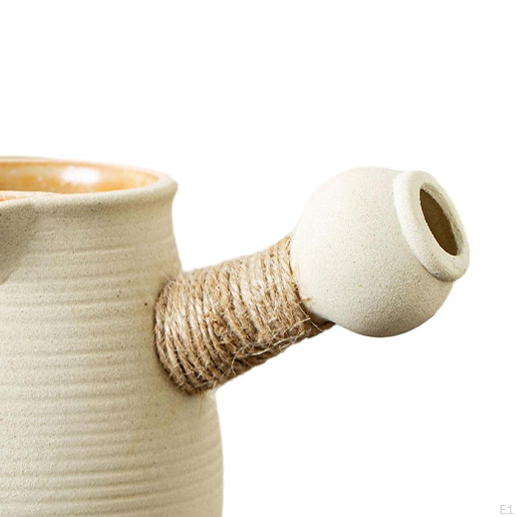 Керамический чайник для воды с заварником и боковой ручкой для заваривания рассыпного чая