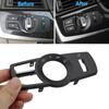LHD RHD Headlight Lamp Rotary Button Foglight Switch Cover Panel Trim For BMW 5 5GT 6 7 X3 X4 Series F10 F11 F07 F06 F01 F25 F26