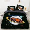 Cartoon Car King Queen Duvet Cover Cute Red Toy Sports Cars Bedding Set Kids Police Car Fire Truck Bedclothes Children Bedroom