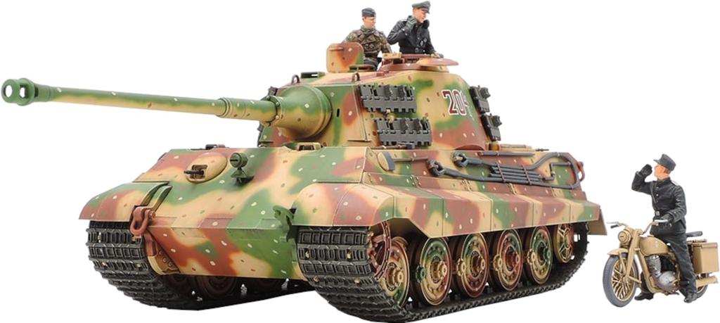 Tamiya Серия военных миниатюр 252 Немецкий Королевский Тигр Фронт в Арденнах Пластиковый модельный комплект 35252 Нет. 1/35