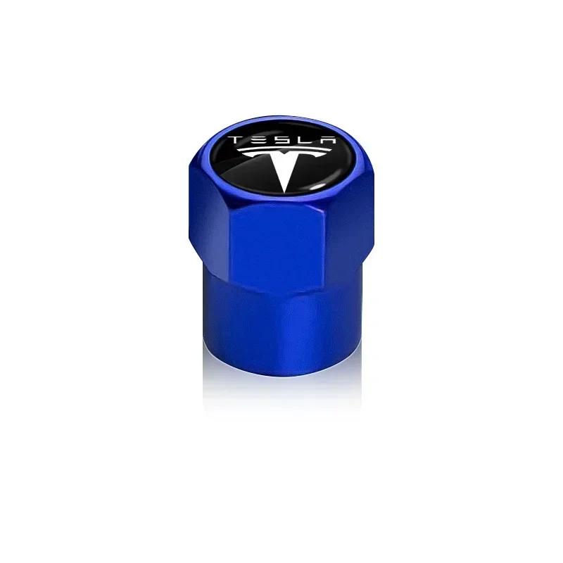 Автомобильная наклейка 2025 Новая Tesla 4 шт. Колпачки для вентилей автомобильных шин Эмблема Металлический колпачок Чехол Аксессуары для стайлинга автомобиля для Tesla Model 3 2022 X S Cc3
