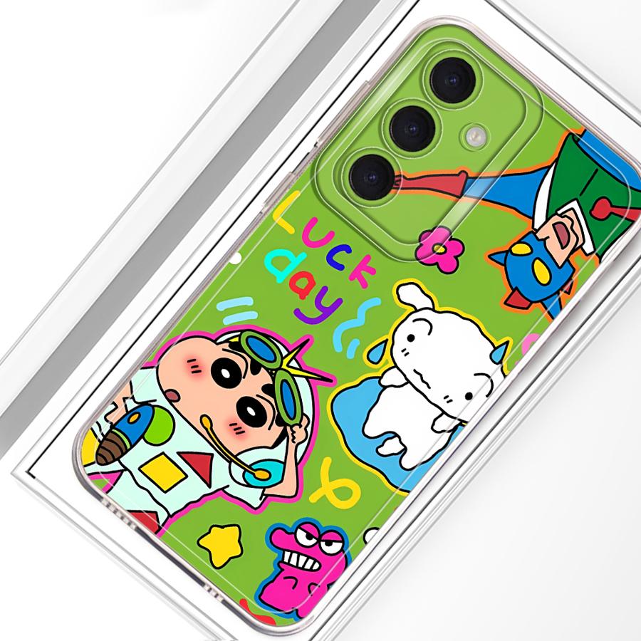 Чехол для телефона Samsung Galaxy A26 A24 A52 A31 A56 A50 A33 A52 A34 A35 A54 A15 A55 A23 A25 A51 A16 A36 A13 Милые Карандаши Шин-Чан