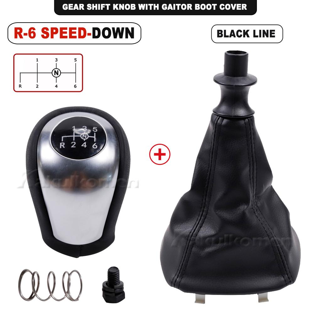 6 Speed Manual Gear Shift Knob with Lever Shifter Gaiter Boot Cover For Mercedes Benz W447 VITO 2017-2020 Gaiter Boot Collar