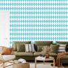 Harlequin Rhombus Wallpaper, Celadon and White, for Living Room and Bedroom, 50x1000