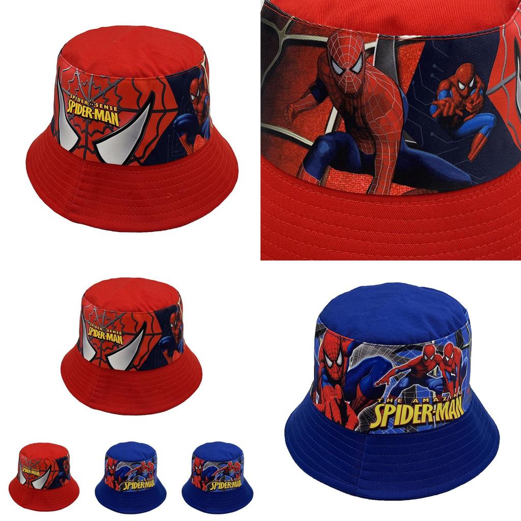 Spider Man Childrens Sun Hat With Wide Brim And Breathable Cotton For Summer