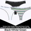 3PCS/Set Rainbow Colorful Striped Cotton Women Panties Sexy G-String Underwear Femme Finetoo Band Thong Intimate T-Back Lingerie